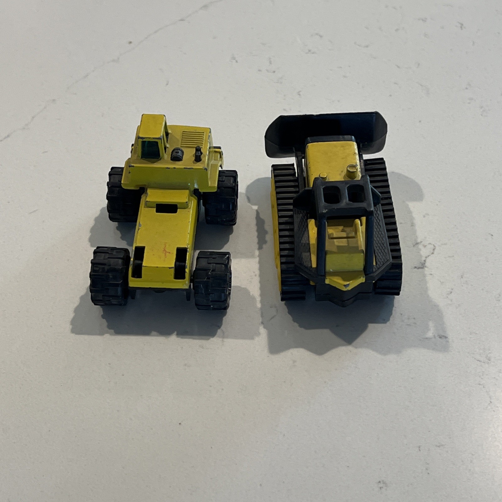 Vtg 90s Tonka Bull Dozer Roller Dump Truck Diecast Plastic Construction 3”
