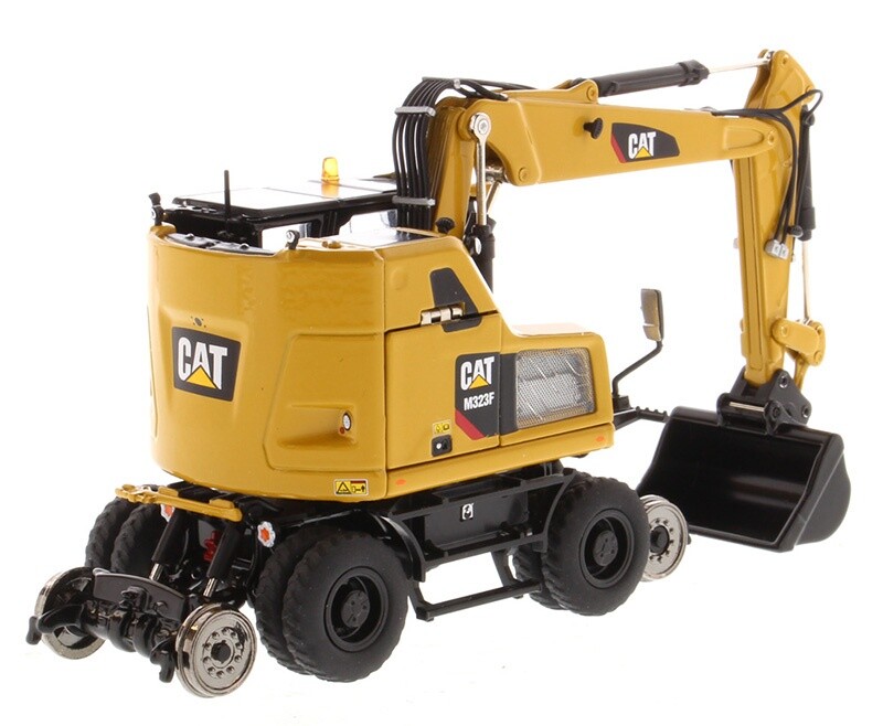 1:50 DM M323F Railroad Wheeled Excavator Construction Machine Diecast Model