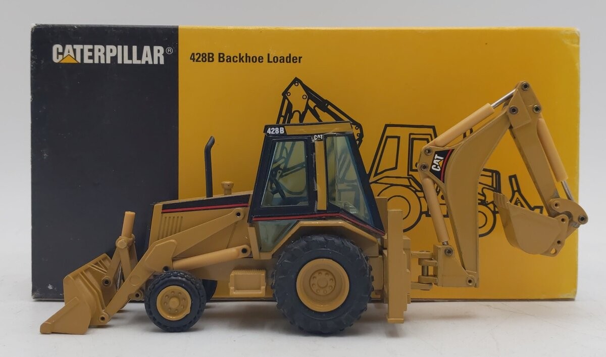 NZG 2851 1:50 Die-Cast Caterpilar 428B Backhoe Loader EX/Box