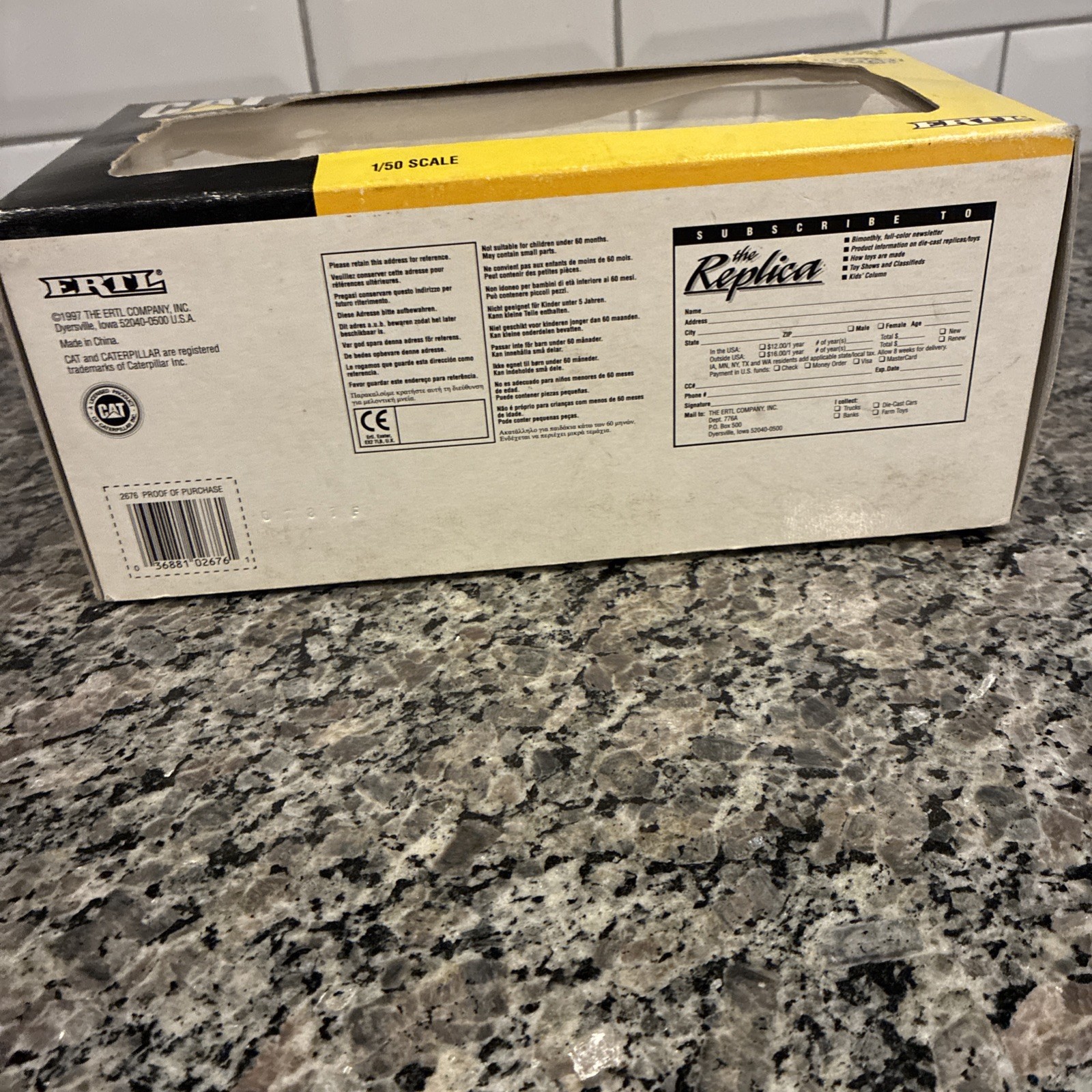 Ertl 2676 1:50 1997 CAT 5080 Front Shovel MT/Box