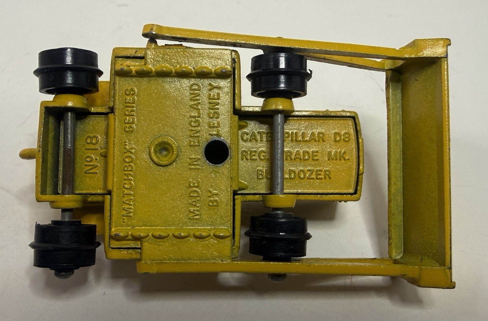 Lesney Matchbox #18 Caterpillar D8 Reg. Trade MK Bulldozer