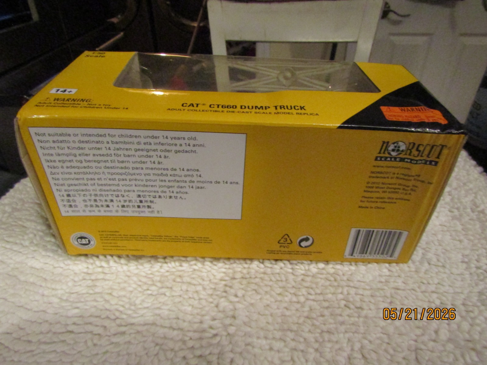 Norscot Scale Models 1:50 Cat Caterpilliar CT660 Dump Truck BOX ONLY 55502 2012