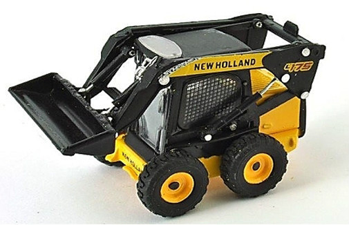 New Holland L175 Wheeled Skid Loader 1/87th Scale Yellow/Black Die Cast Model T4