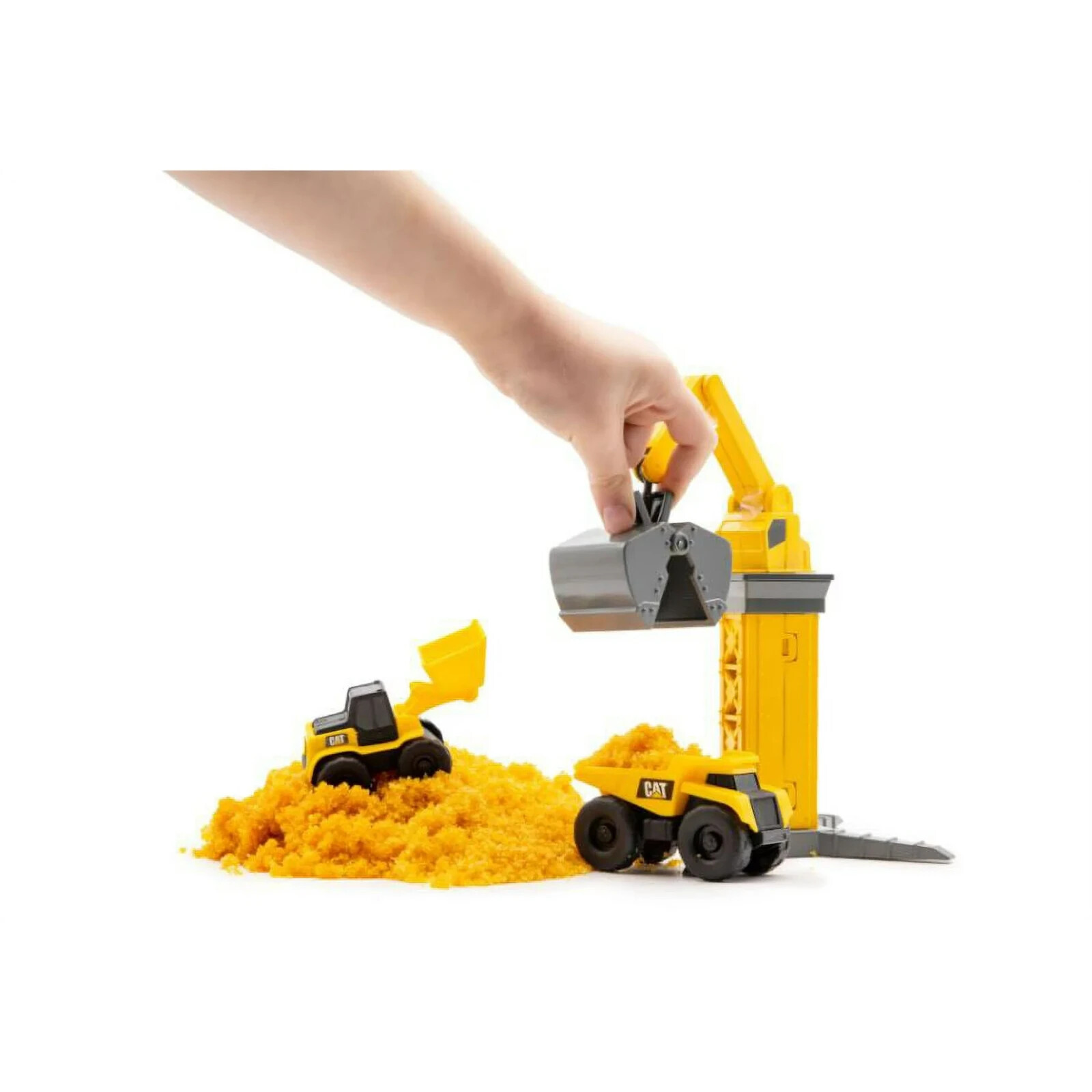 CAT Little Machines Ground Crew with Dirt Crane New