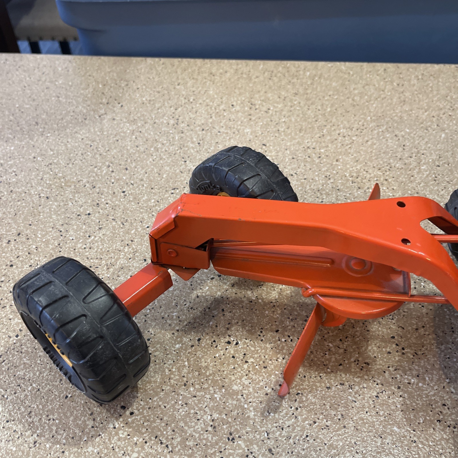VTG 1970’s Tonka Pressed Steel Orange Road Grader- MR-970 Wheels