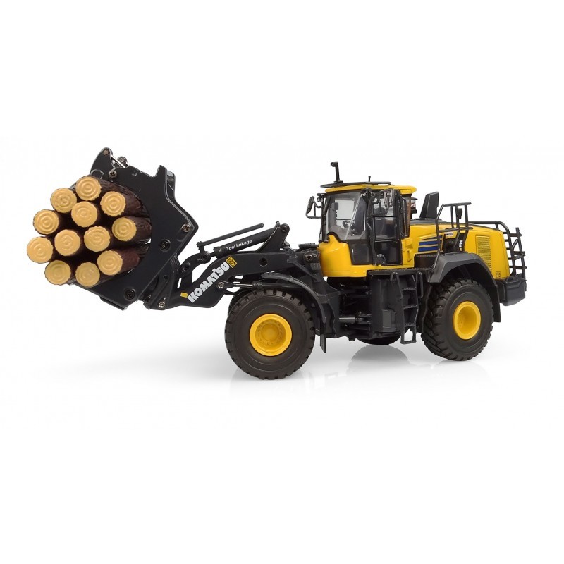 UNIVERSAL HOBBIES,Loader KOMATSU WA475-10 with log grapple, 1/50, UH8165