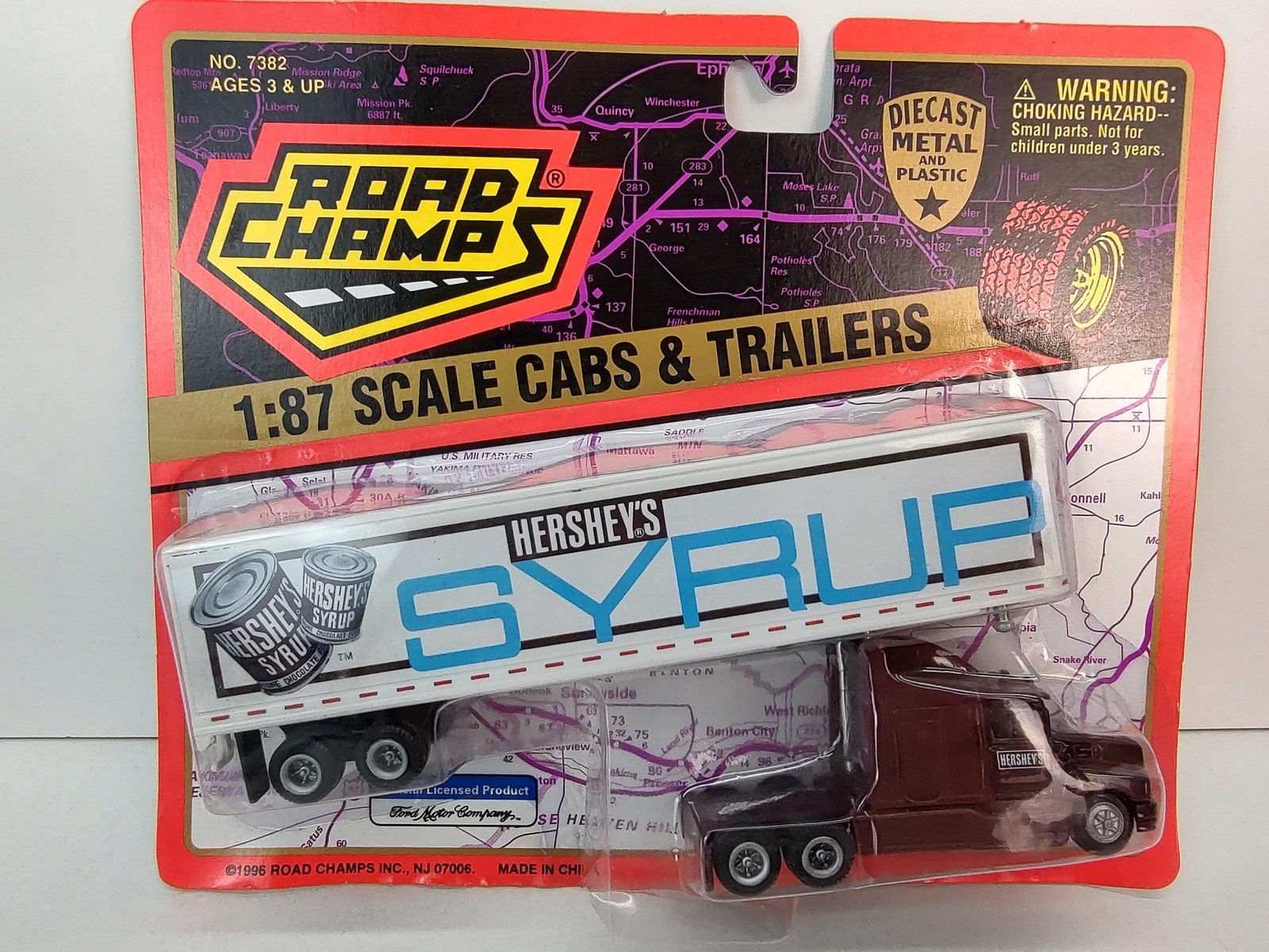 Vintage Road Champs Hershey&rsquo;s Syrup Diecast Truck Trailer 1:87 Scale 1996 New