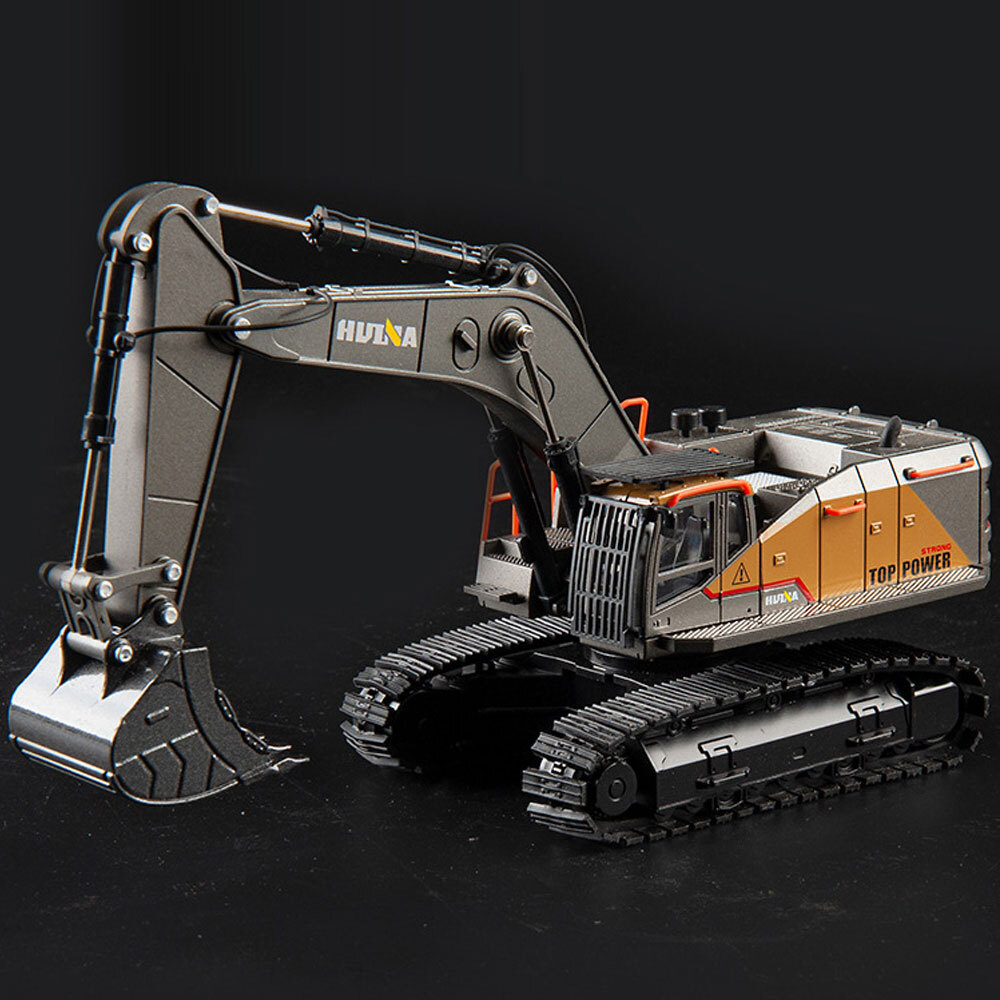 1:50 Excavator Truck Toy Construction Vehicle Diecast Metal Engineering Toys