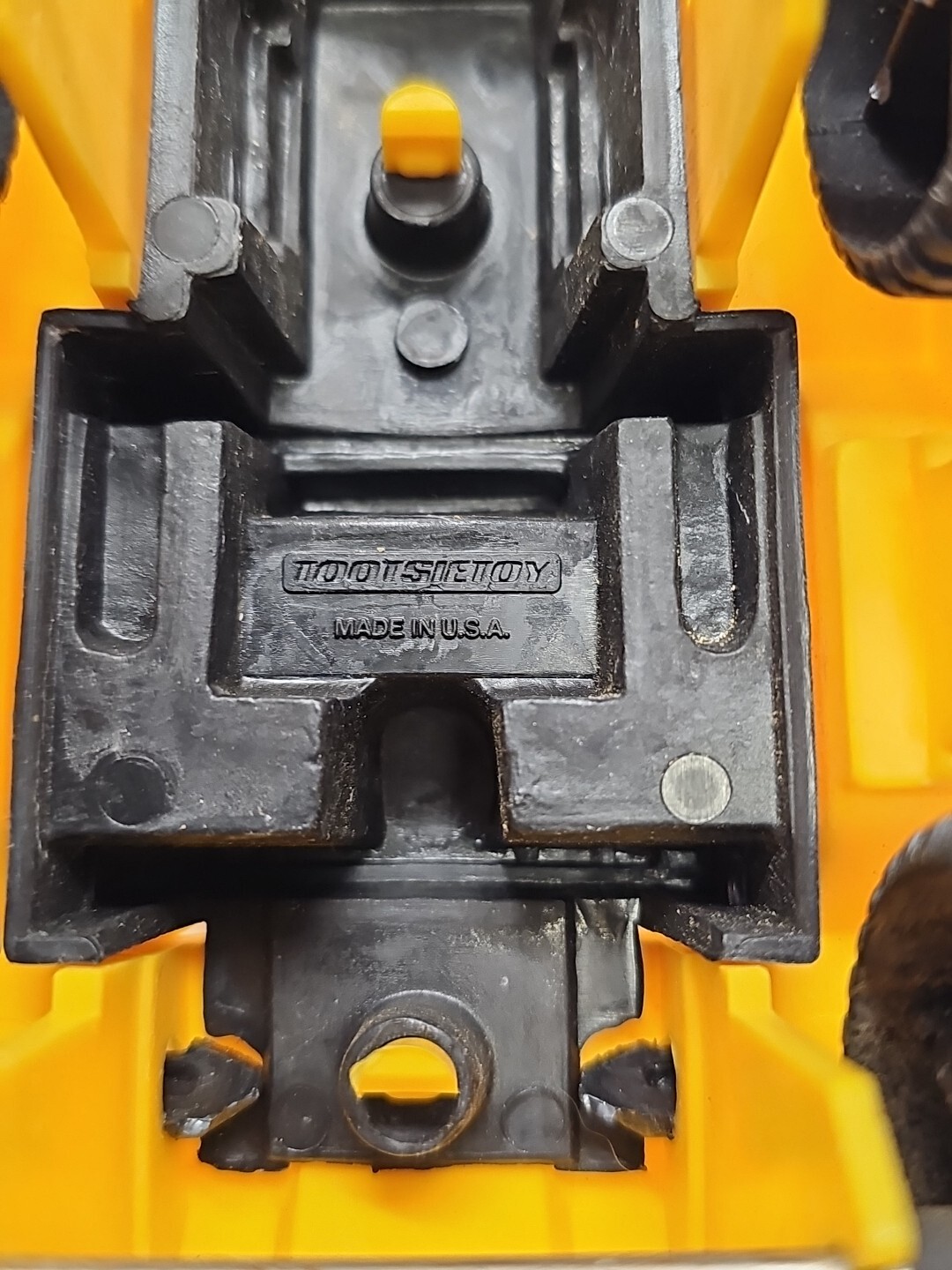 (Lot Of 2)Caterpillar And TootsieToy Bulldozer Front Loader Plastic Yellow Black