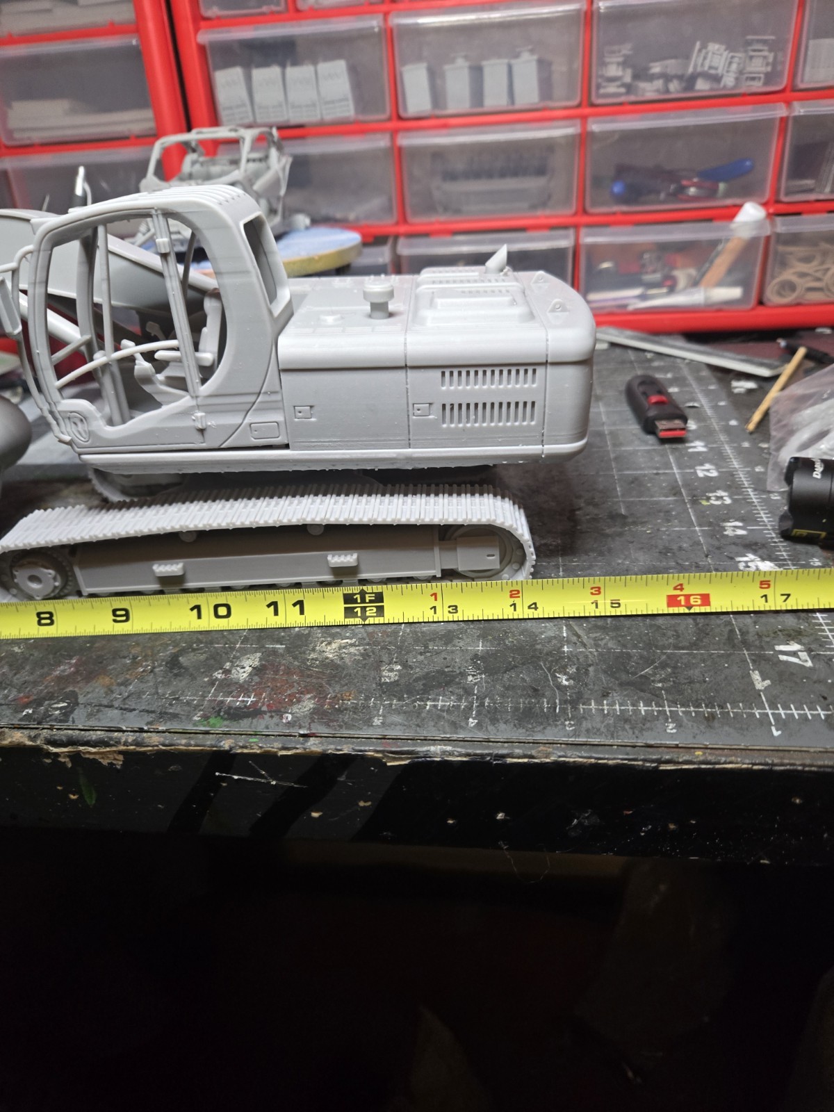 Cat Excavator 1-25 Scale Resin Printed