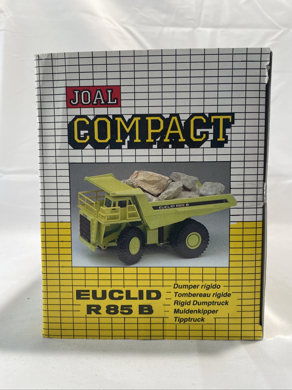 Vintage Joal Compact 1/50 Die Cast Euclid R85 B Dump Truck Yellow