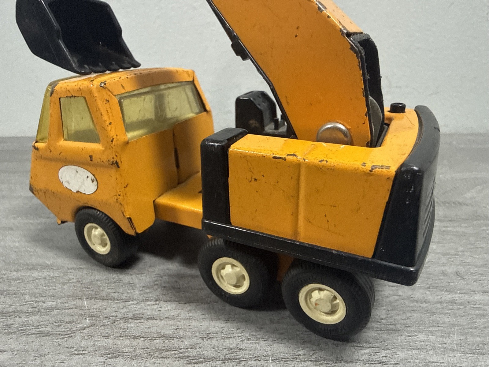 Vintage 1970s Tonka 55010 Toy Metal Excavator Backhoe 5.75&Prime; Antique Truck