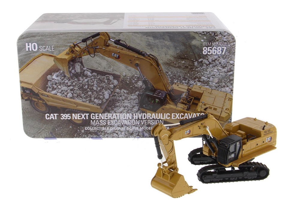 1:87 DM CAT395 Next generation Hydraulic Excavator Machine Diecast Model