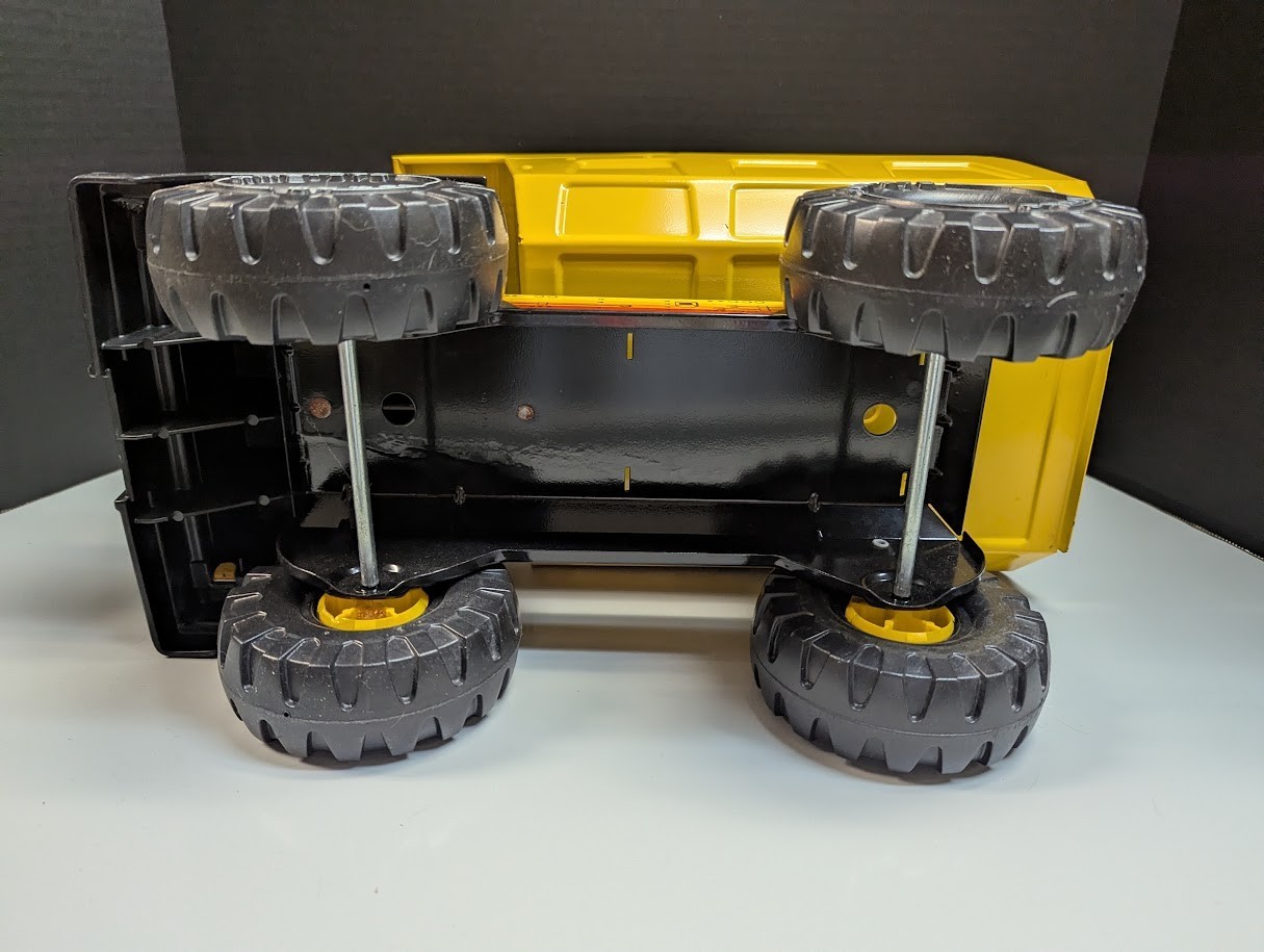 Vintage Mighty Tonka Dump Truck Turbo Diesel XMB-975 Pressed Steel 1970s Yellow!