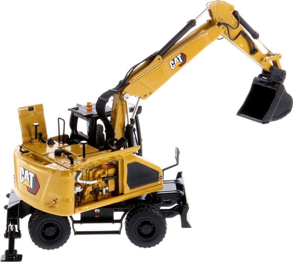 CAT Caterpillar M318 Wheeled Excavator Yellow with Operator High Line Series by