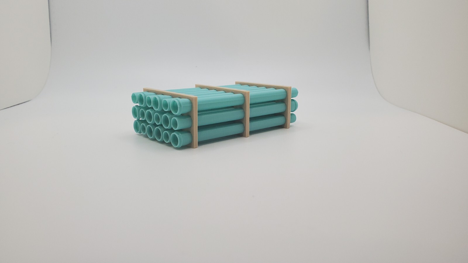 1/50 Scale 12&Prime; Sewer Pipe Trailer Load/Diorama Accessory