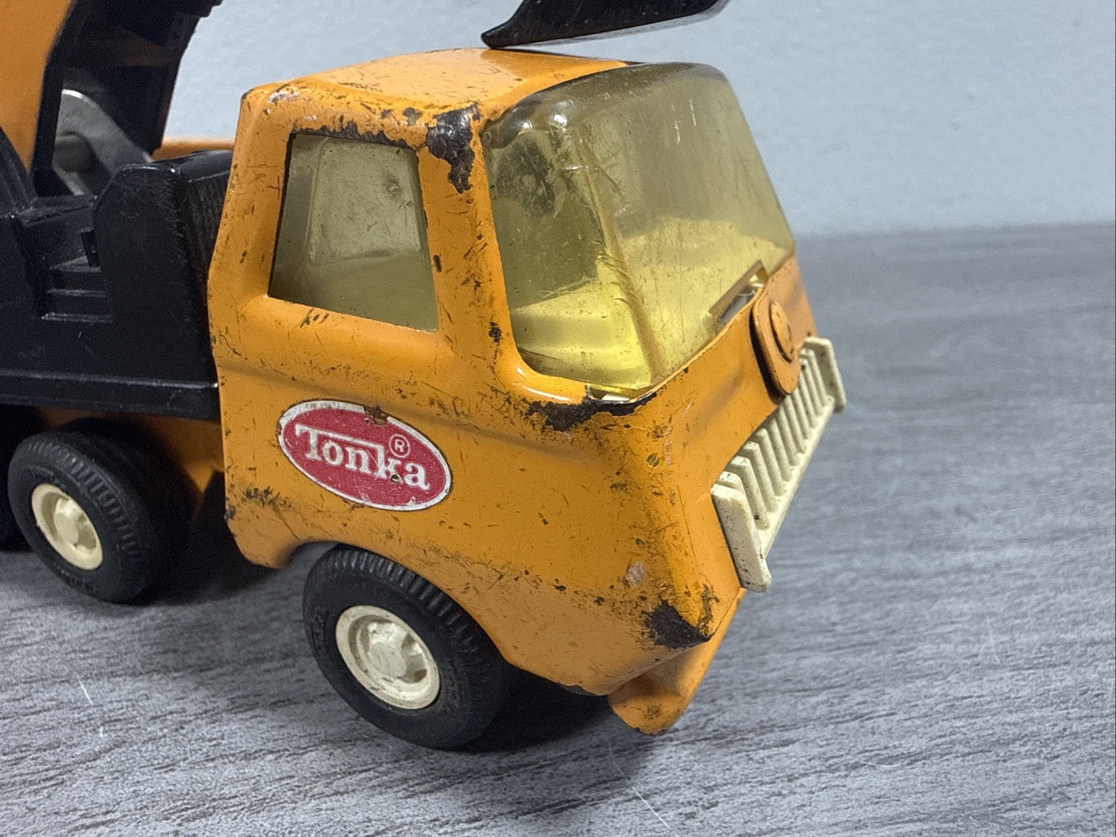 Vintage 1970s Tonka 55010 Toy Metal Excavator Backhoe 5.75&Prime; Antique Truck
