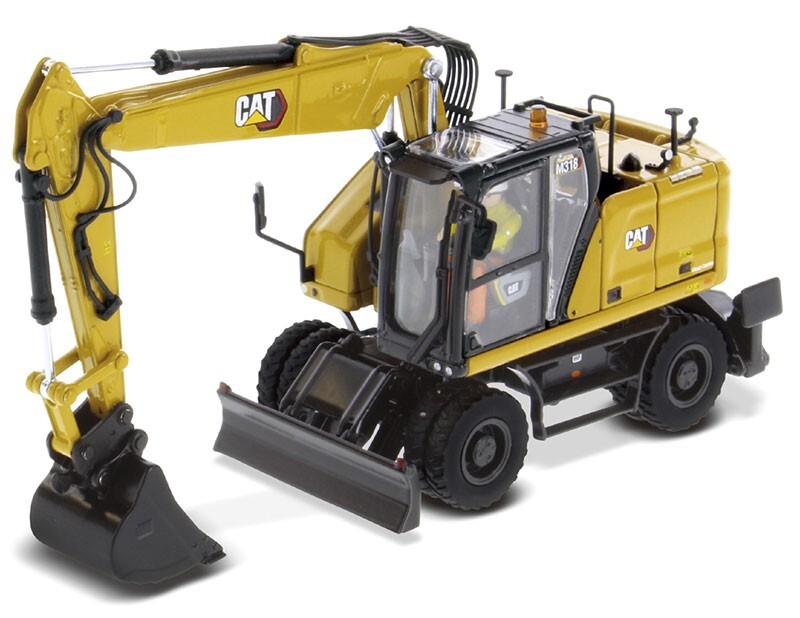 Cat M318 Wheeled Excavator – Diecast Masters 1:50 Scale Model #85956 New