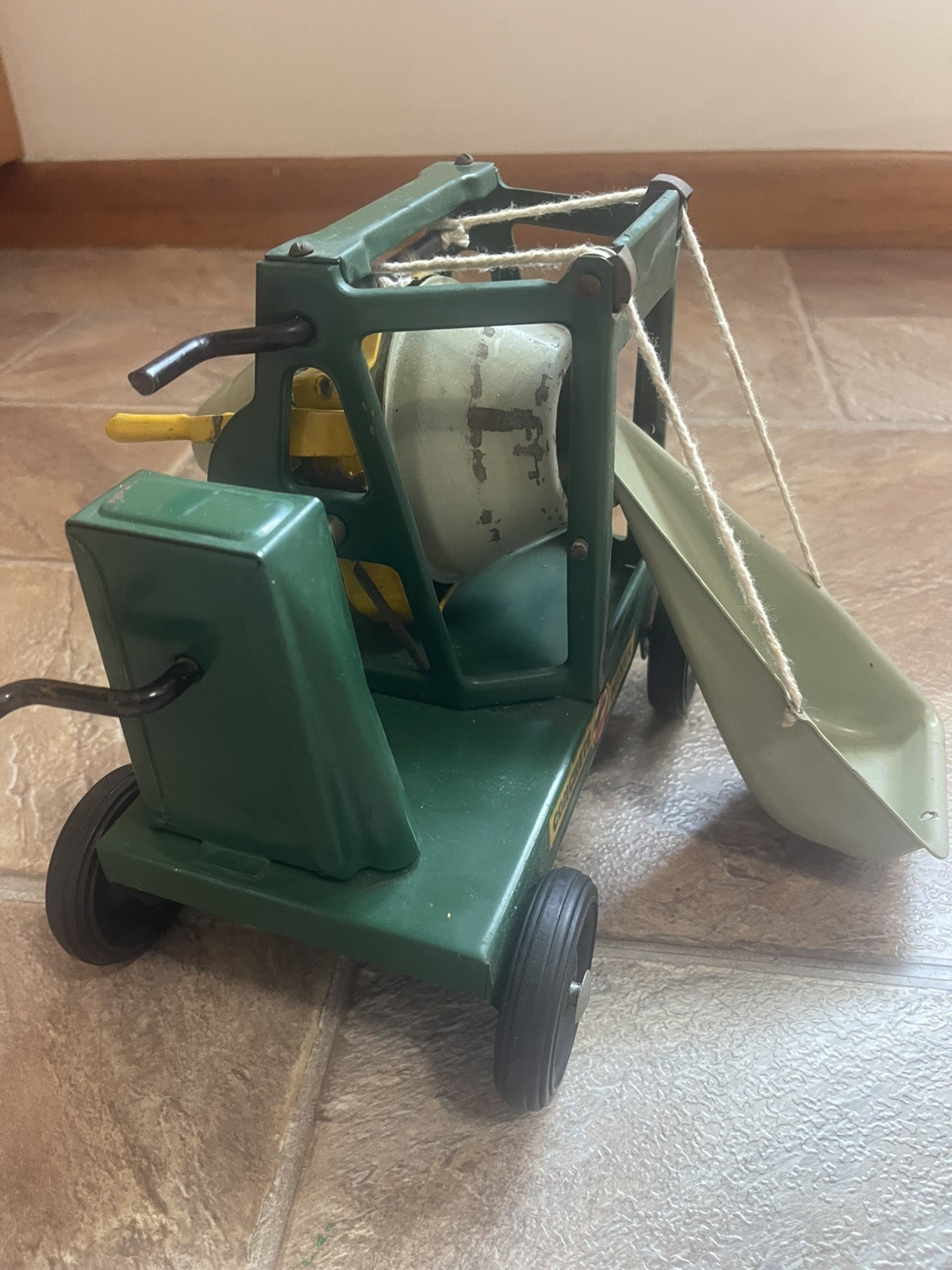 SUPER RARE Buddy L Concrete Mixer–1930s -fully articulated–100% comp. (TONKA)