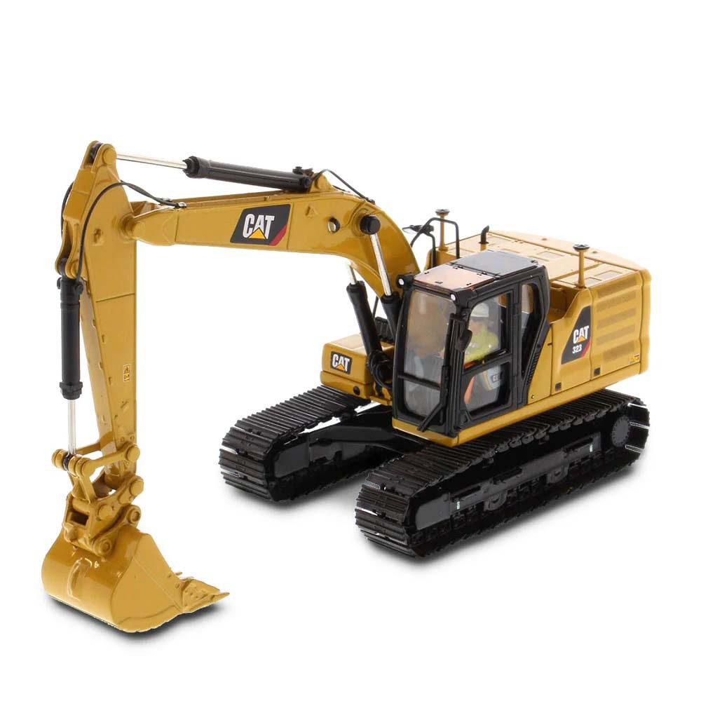 Diecast Masters 85657 Cat 323 Hydraulic Excavator & Tools 1/50 Scale Model