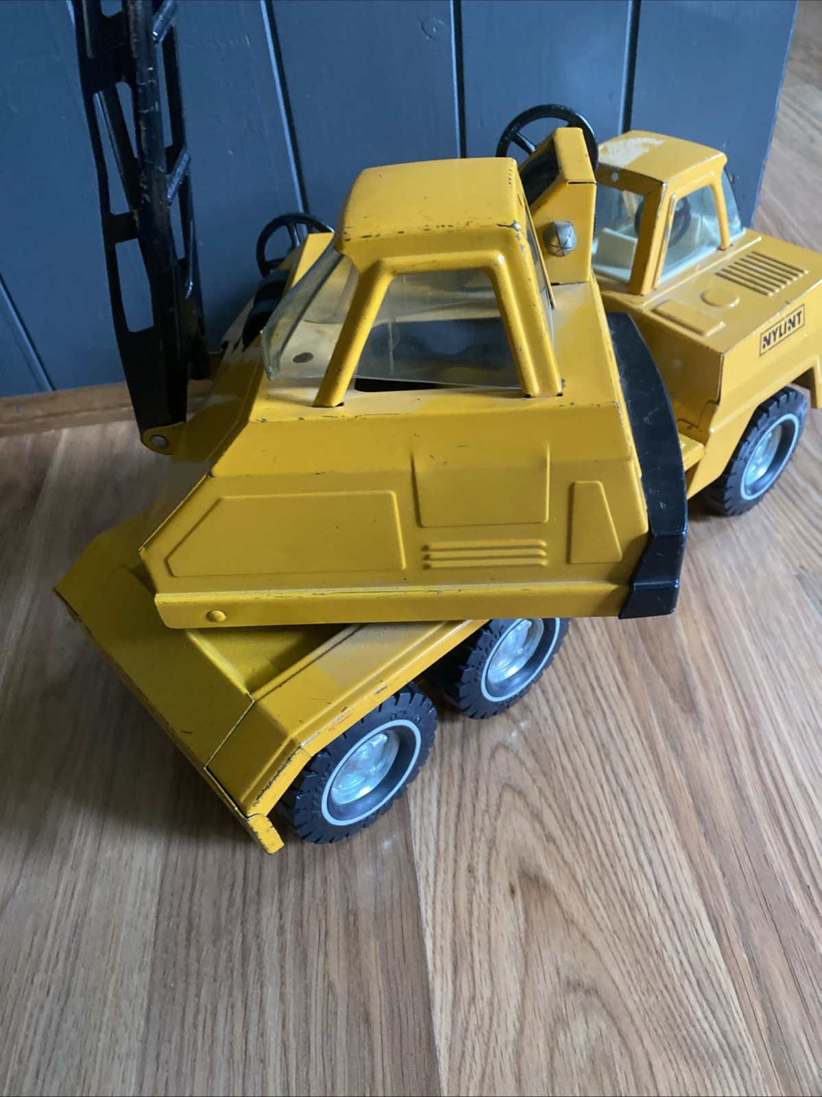 Vintage 1970s Nylint Jumbo Michigan Pressed Steel Crane